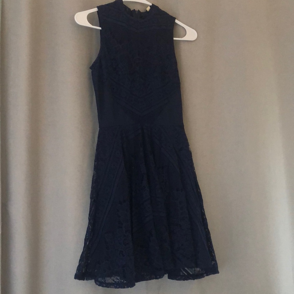 Navy Lace Dress